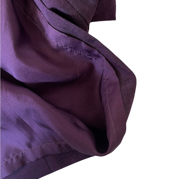 Yves Saint Laurent | Purple Wool and Mohair Ready to Wear Sleeveless Mini Dress - Picture 5 of 13